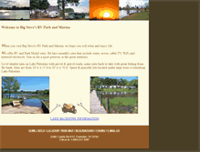 Tablet Screenshot of bigstevesresort.com